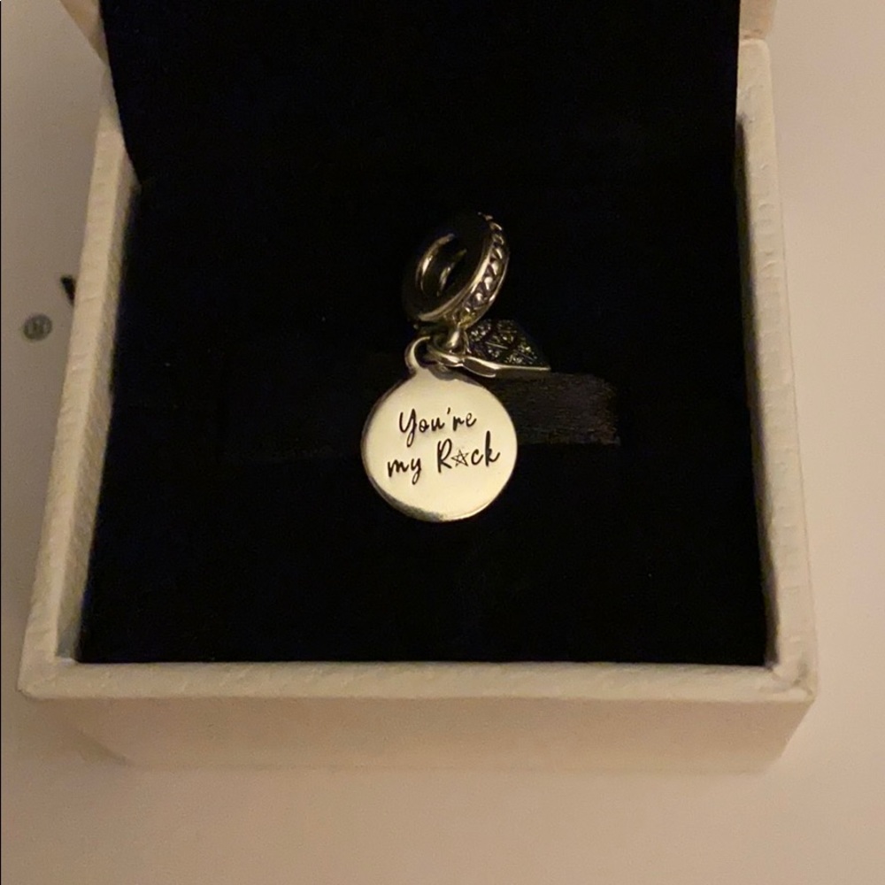 Authentic Pandora #7981O2CZ My rock dangle charm - Picture 2 of 2